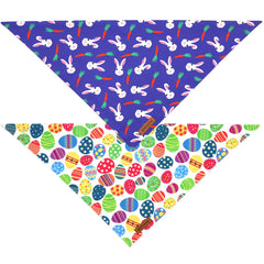 Bandana Realeaf Pascua para perro con diseño conejo, ideal para fiestas.