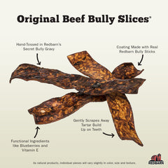 Redbarn Bully Slices: textura exterior, masticable y atractiva para perros