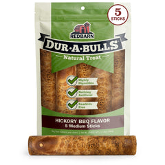 Redbarn Dur-a-Bulls palitos medianos con sabor ahumado de nogal para masticar saludable