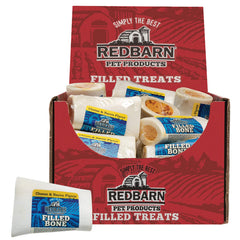 Redbarn hueso relleno dental de 3 pulgadas para masticar y entretener