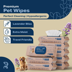 REFRESHIFY toallitas perros-cara-cuerpo: limpieza suave para rostro y cuerpo de mascotas.
