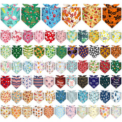 Bandanas Reginary para perros con 72 patrones festivos para salidas y fotos