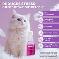 Relajivet feromona spray para gatos, ideal ante estrés y tormentas
