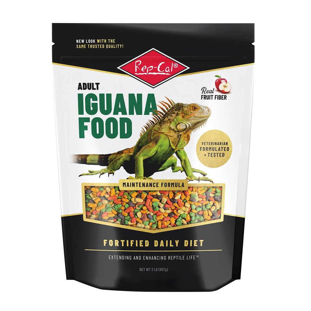 Rep-Cal Alimento iguanas adulto, crocante y sabroso para una dieta equilibrada y diaria