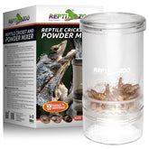 REPTI ZOO Mezclador de polvo para grillos, visualización nítida y dosificación precisa.