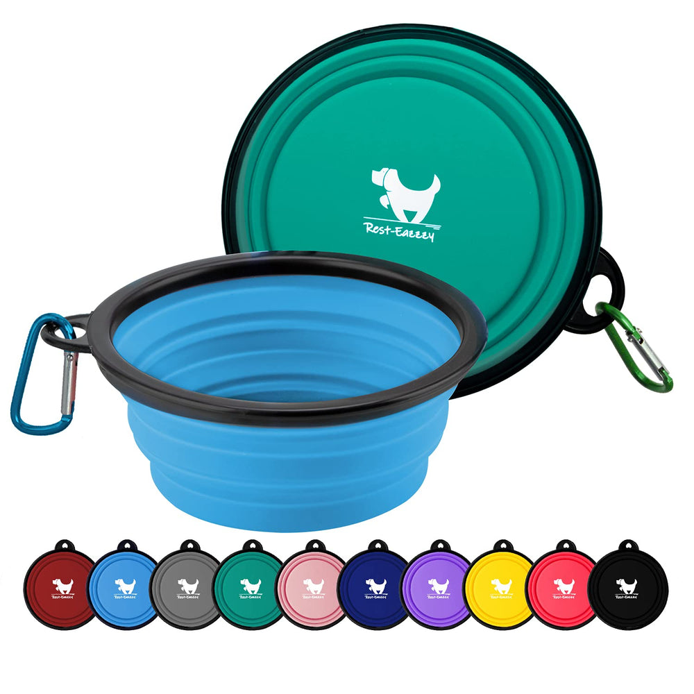 Rest-Eazzzy bol plegable para viaje, agua para perros en caminatas.