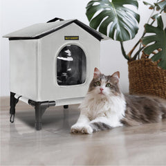 Rest-Eazzzy cama para gatos exterior, protección impermeable para felinos al aire libre.