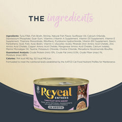 Reveal Entrées sin granos para gatos, opción natural y nutritiva.
