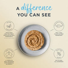 Reveal Entrées textura paté sedosa: experiencia suave que favorece la hidratación y satisfacción.