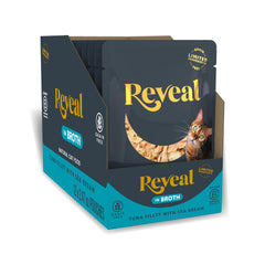 Reveal Gato: atún filete en caldo, proteína natural para hidratación.
