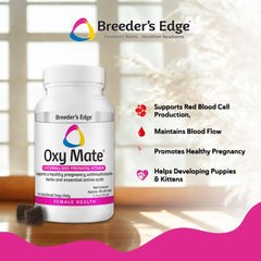 Textura suave de las masticables Oxy Mate para consumo diario.