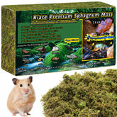 Riare musgo sphagnum para reptiles, cama suave en terrario natural.
