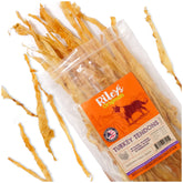 Riley's tendones de pavo deshidratados para perros, textura masticable y sabor natural