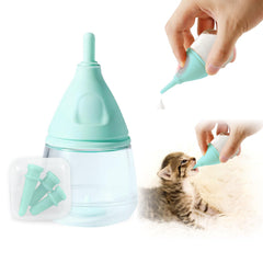 RockTech biberón ergonómico para gatitos con tetina anatómica para tomas cómodas