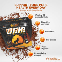 Rogue Pet Science Origins prebioticos-probioticos: salud intestinal para perros