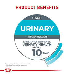 Royal Canin Feline Care Urinary Care etiqueta frontal clara: información útil y confianza para elegir.