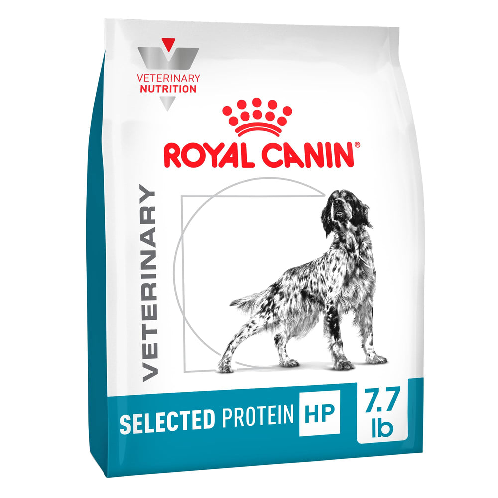 Royal Canin HP alimento seco con proteína hidrolizada para croquetas sabrosas.