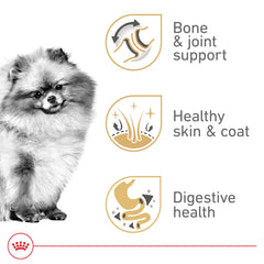 Royal Canin Pomerania Adult seco, croqueta pequeña ideal para mordidas de Pomerania.