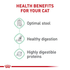 Royal Canin prebióticos y fibra para la salud intestinal.