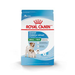 Royal Canin Small Starter con bolsa de 14 lb, ideal para madres y cachorros en crecimiento.