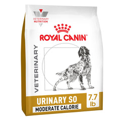 Royal Canin Urinary SO Mod Cal para perro, bolsa de 7,7 libras, apoyo a la salud urinaria.