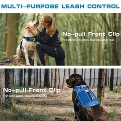 RunFido arnés con dos mangos nylon: agarre seguro para maniobras y manejo.