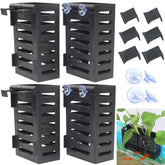 SANJHFF porta-plantas para acuario con ganchos y ventosas para fijación estable.