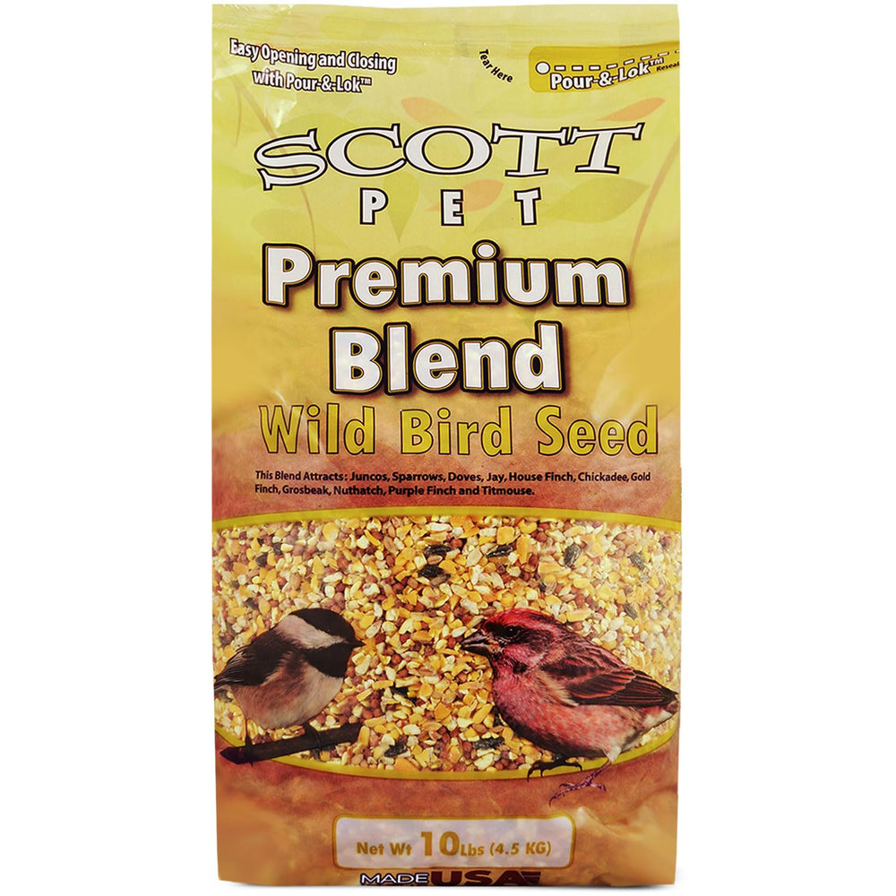 Scott Pet Semillas premium 10 libras para aves en exterior