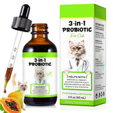SDJUFEI Probiótico para gatos, gotas en bote 60 ml para equilibrio intestinal.