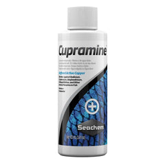 seachem cupramine botella de 100 ml para tratamiento de parásitos externos en acuarios