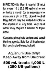 Etiqueta frontal de Seachem Liquid Neutral Regulator para control del pH