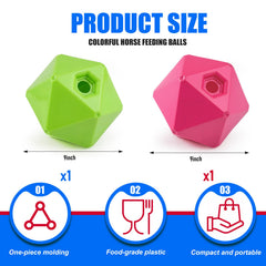 Seenelling bola para caballo rosa de 9 pulgadas, fomenta juego interactivo y distracción positiva.