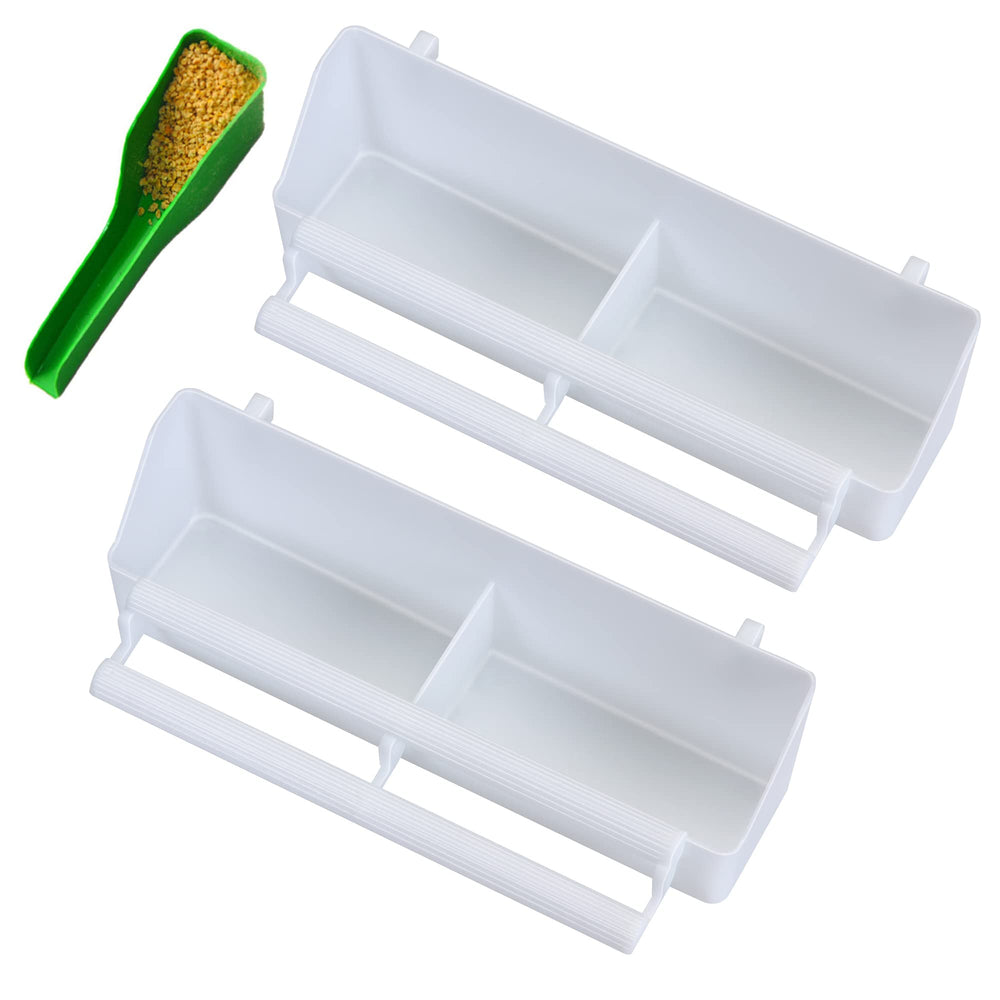 Seneme dispensador de agua para jaula con tazas dobles, fácil de rellenar