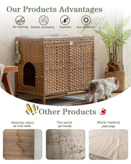 SETVSON cama para gato con patas metálicas altas, estabilidad y estilo