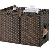 SETVSON gato caja-arena oculta: mejora la ventilación y oculta la arena.