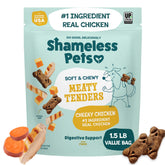 Shameless Pets pollo real como ingrediente principal, proteína de calidad para perros.