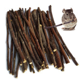 Sharllen palitos de manzana natural, ideales para roer y entretener a mascotas pequeñas.