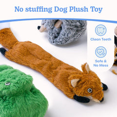 Juguete de peluche SHARLOVY con crujido y sonido para perros curiosos.