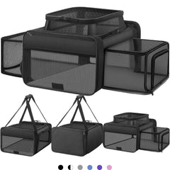 Transportín SHARLOVY para gatos con apertura superior y visión clara