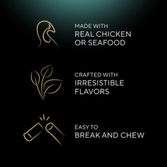 Sans colorants artificiels dans Sheba Meaty Tender Sticks pour une option naturelle.
