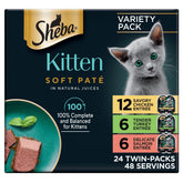 Paté de pollo de Sheba en porciones perfectas para gatitos