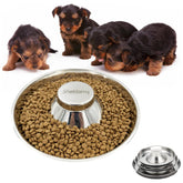 Sheldamy tazón para cachorros, diámetro 10-2 pulgadas, distribución eficiente de la comida.