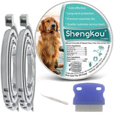 Collar ShengKou antipulgas para perro grande con ajuste cómodo.