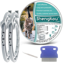ShengKou collar antipulgas para gatos protege contra pulgas y garrapatas