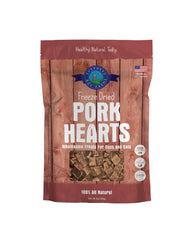 Shepherd Boy Farms Corazón de cerdo en empaque, snack saludable para perros y gatos.