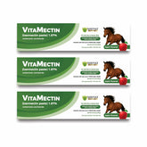 Pasta Shevat Vitamins para caballos con aroma a manzana y dosificación suave.