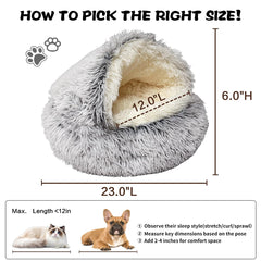 ShinHye Cama para Gatos capucha impermeable, apta para interiores y exteriores.