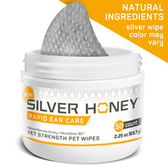 Aplicación externa de Silver Honey para orejas, limpieza suave diaria.