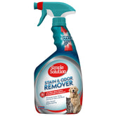 Simple Solution eliminador de manchas y olores en botella, ideal para alfombras con mascotas