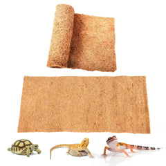 SISIPAI LIFE Alfombra reptil coco 36x18 para sustrato cómodo en terrario.